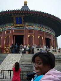 students at the Forbidden City in Beijing